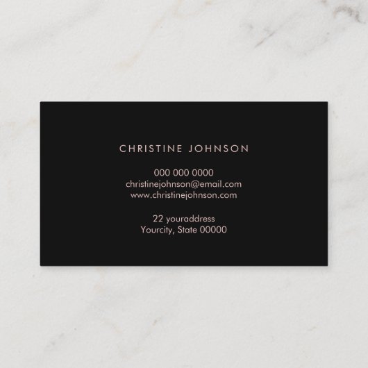 Visitenkarte (Rückseite)