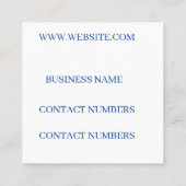 Visitenkarte (Rückseite)