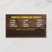 Visitenkarte (Rückseite)