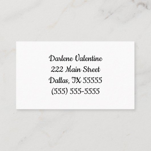 Visitenkarte (Rückseite)