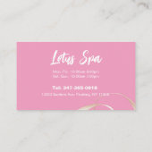 Visitenkarte (Rückseite)