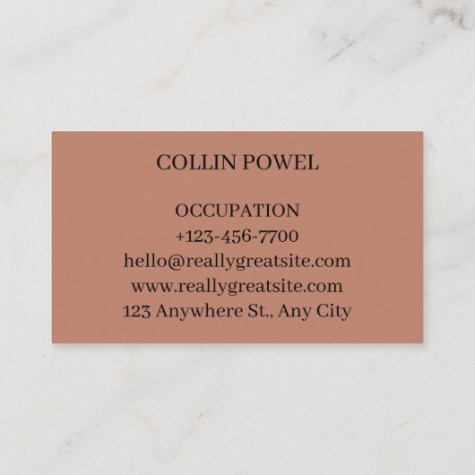 Visitenkarte (Rückseite)