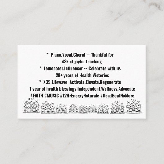 Visitenkarte (Vorderseite)