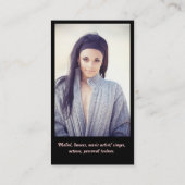 Visitenkarte (Rückseite)