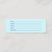 Visitenkarte (Rückseite)