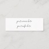 Visitenkarte (Rückseite)