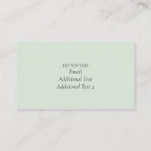 Visitenkarte (Rückseite)