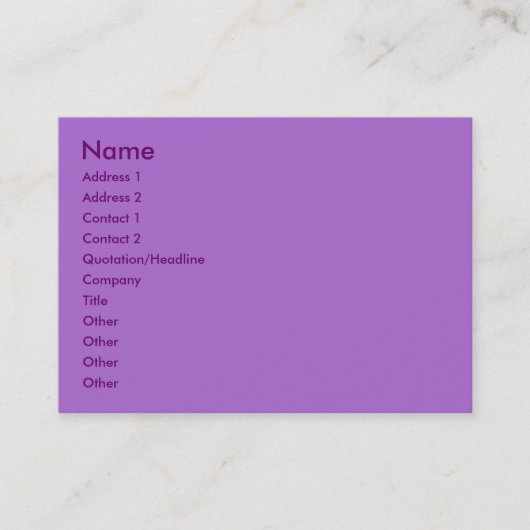 Visitenkarte (Vorderseite)