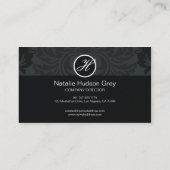 Visitenkarte 01 Modern Damask Company - stilvoll (Rückseite)