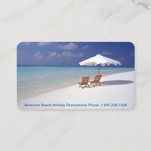 Visitenkarte 16 Feiertags-Reise (Vorderseite)