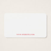 Visitenkarte - 2 Namen (Rückseite)