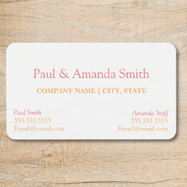 Visitenkarte - 2 Namen