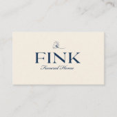 Visitenkarte 3 | Fink Funeral Zuhause (Vorderseite)