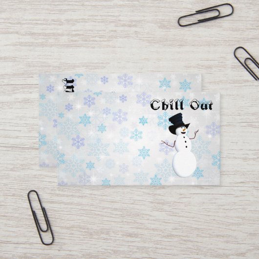 Visitenkarte abkühlen (Vorderseite/Rückseite Beispiel)