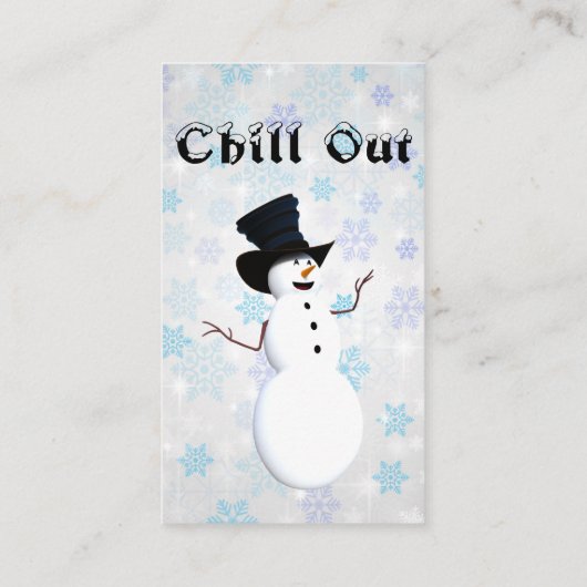 Visitenkarte abkühlen (Rückseite)