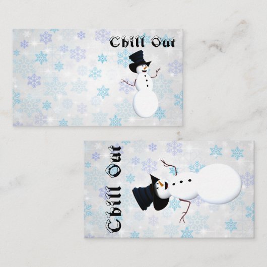 Visitenkarte abkühlen (Vorne/Hinten)