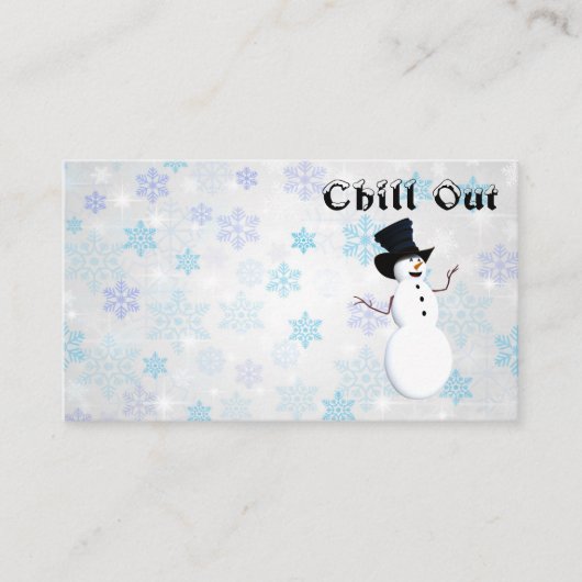 Visitenkarte abkühlen (Vorderseite)