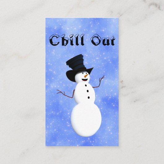 Visitenkarte abkühlen (Rückseite)