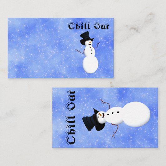 Visitenkarte abkühlen (Vorne/Hinten)