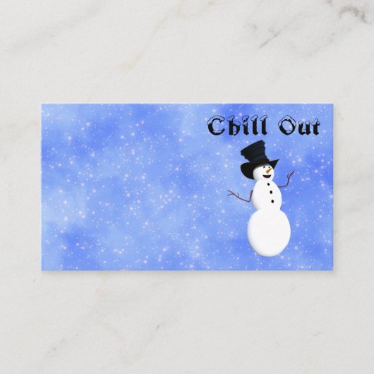 Visitenkarte abkühlen (Vorderseite)