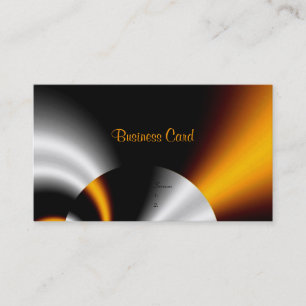 Visitenkarte Abstract Orange Grau Silber Schwarz