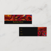 Visitenkarte Abstrakt Red Skinny (Vorne/Hinten)