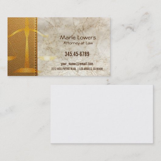 Visitenkarte Advogada. (Vorne/Hinten)