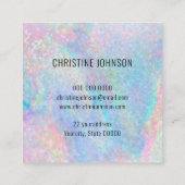 Visitenkarte am Samt (Rückseite)