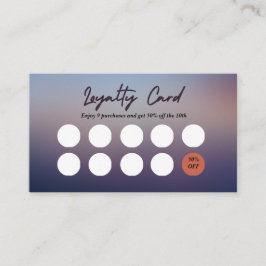 Visitenkarte. Ändern des % und des Texts Visitenkarte