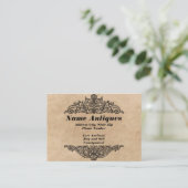 Visitenkarte "Antique/Antique Auction" (Stehend Vorderseite)