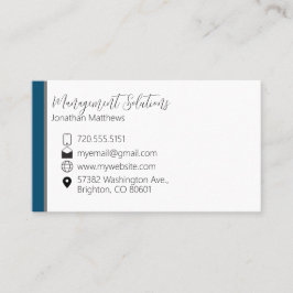 Visitenkarte - Aquamarin & grau