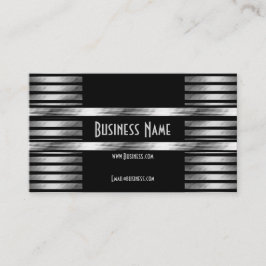 Visitenkarte Art Deco Black Silver