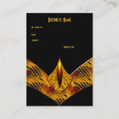 Visitenkarte Art Deco Gelb (Rückseite)