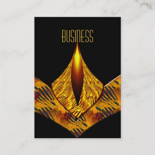 Visitenkarte Art Deco Gelb (Vorderseite)