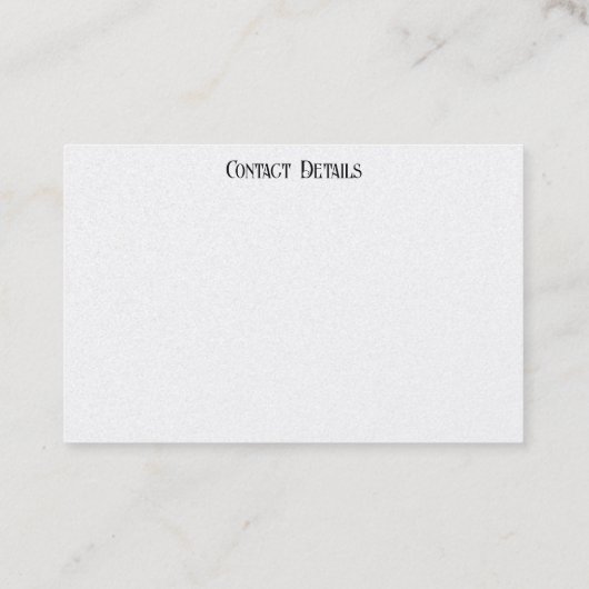 Visitenkarte ART&DESIGN STYLE (Rückseite)