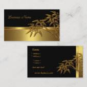 Visitenkarte Asian Black Gold Bamboo 2 (Vorne/Hinten)