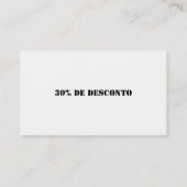 VISITENKARTE AUF DIE PERSON ABGESTIMMT (Rückseite)