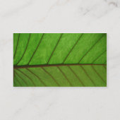 Visitenkarte auf einem Blatt (Rückseite)