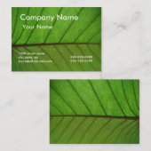 Visitenkarte auf einem Blatt (Vorne/Hinten)