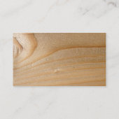 Visitenkarte auf unfertigem Holz (Rückseite)