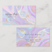 Visitenkarte aus flüssigem Marmor (Vorne/Hinten)