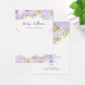 Visitenkarte aus Lavendelwasser (Schreibtisch)