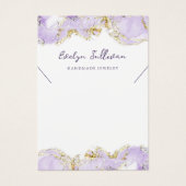 Visitenkarte aus Lavendelwasser (Vorderseite)