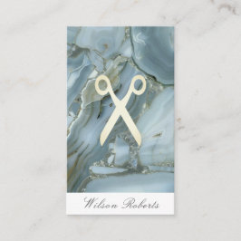 Visitenkarte aus Marmor-Glitzer aus dem Haar