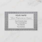 Visitenkarte aus massivem Stahl (Rückseite)