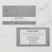 Visitenkarte aus massivem Stahl (Vorne/Hinten)