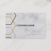 Visitenkarte aus weißem Marmor (Rückseite)