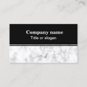 Visitenkarte aus weißem Marmor (Vorderseite)