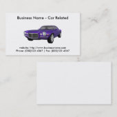 Visitenkarte: Autos / Automobil Visitenkarte (Vorne/Hinten)