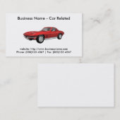 Visitenkarte: Autos/Automobil Visitenkarte (Vorne/Hinten)